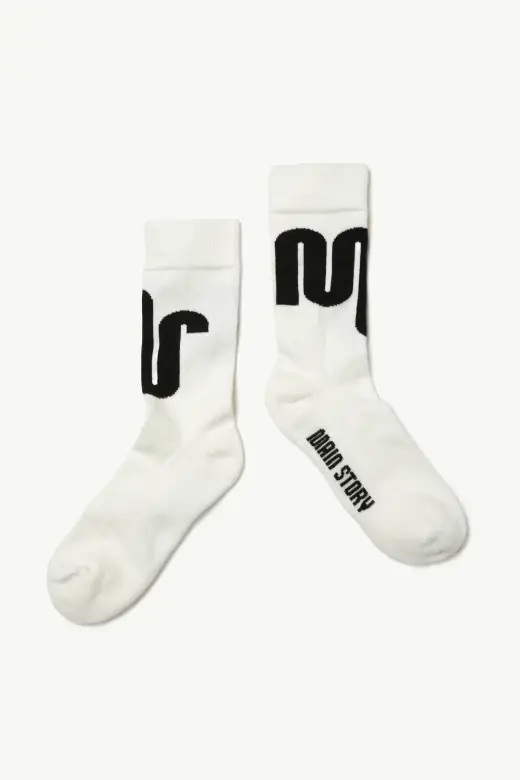 Sock - White Knit