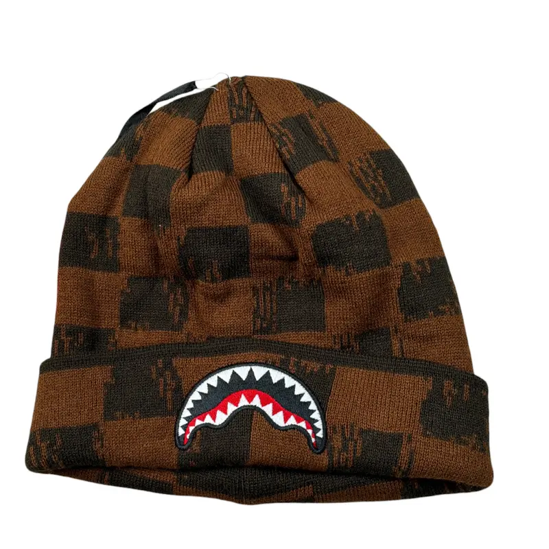 Sprayground Cappello tinta unita con Logo Marrone per Bambino