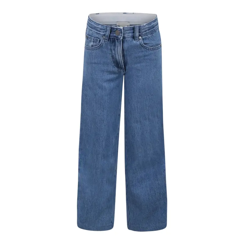 Stella Mccartney Jeans tinta unita con Stampa Azzurro per Bambina