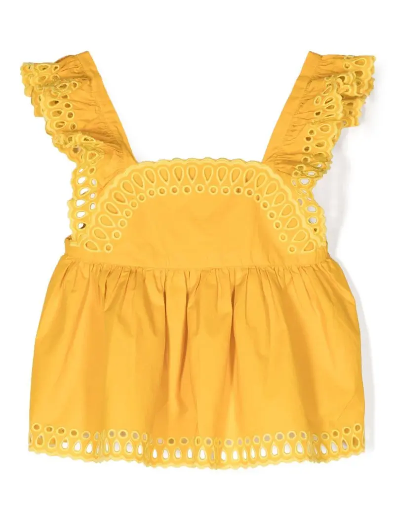 Stella McCartney Kids blusa in pizzo