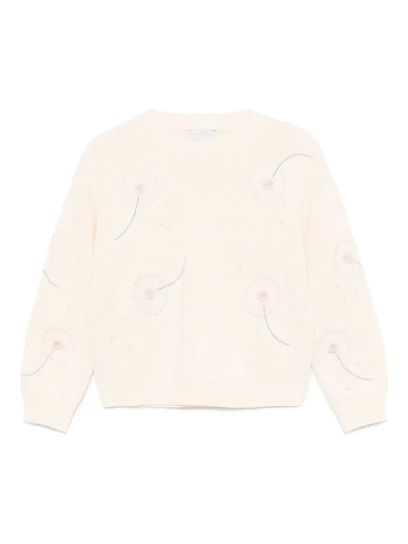 Stella McCartney Kids maglione con fiori