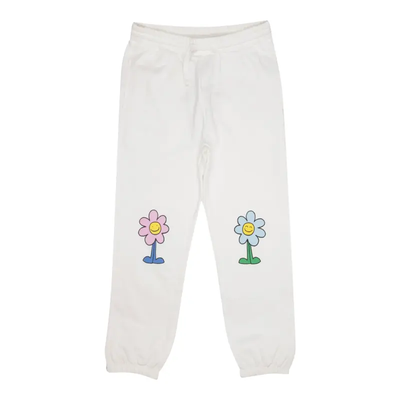 Stella Mccartney Pantalone Modello Tuta tinta unita con Stampa Bianco per Bambina