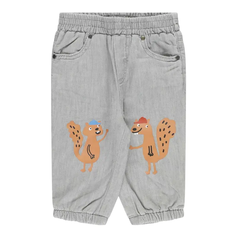 Stella Mccartney Pantalone tinta unita con Elastico In Vita Grigio per Neonato