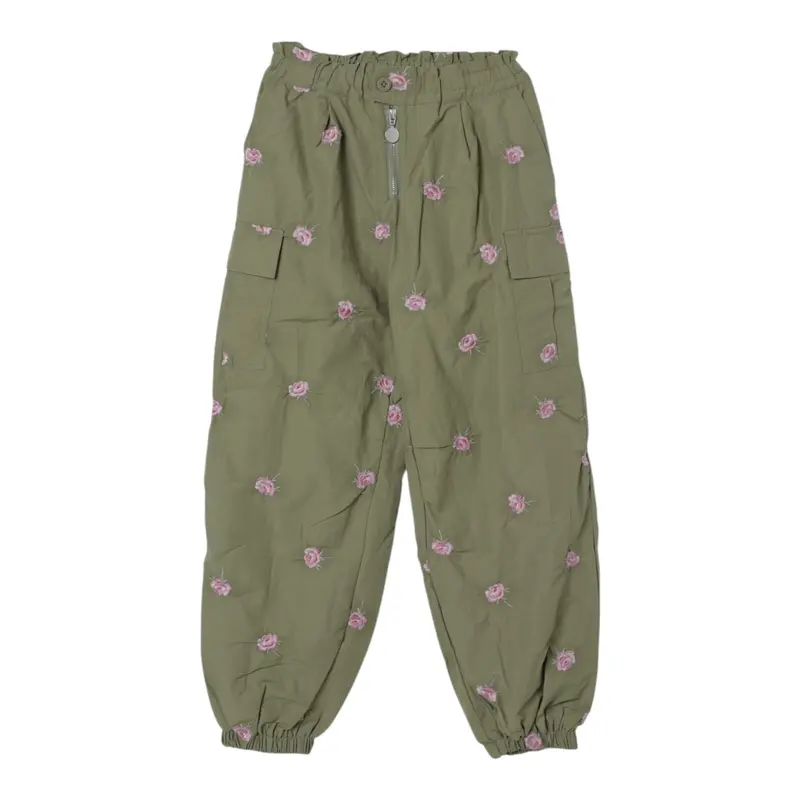 Stella Mccartney Pantalone tinta unita con Elastico In Vita Verde per Bambina