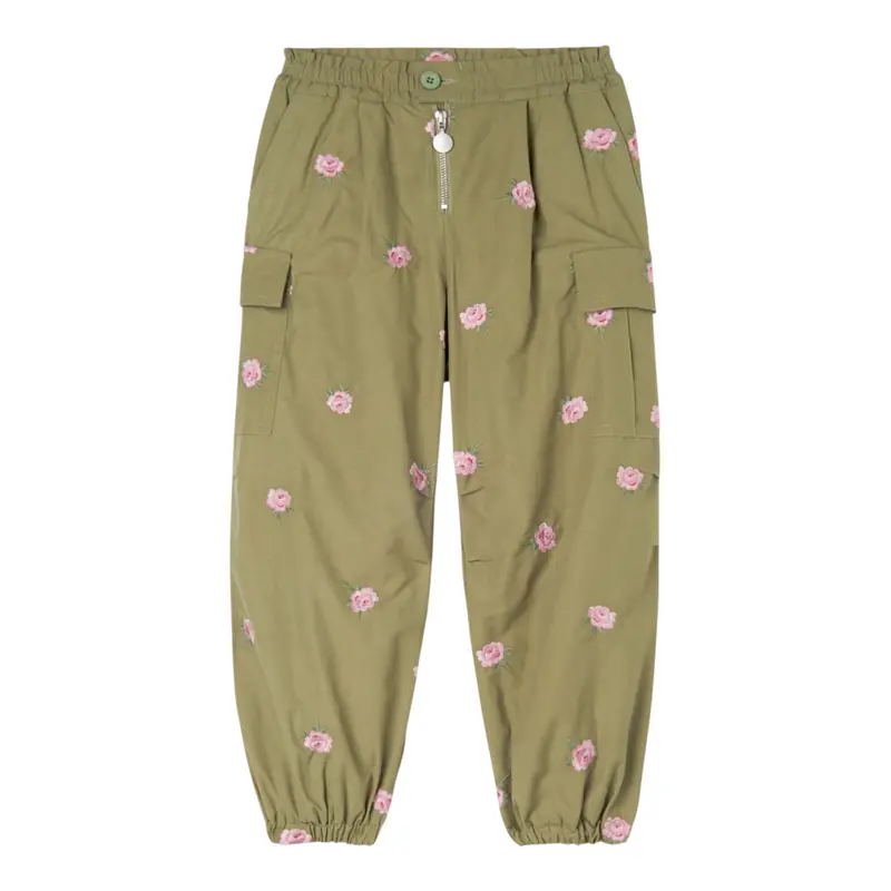 Stella Mccartney Pantalone tinta unita con Stampa Verde per Bambina
