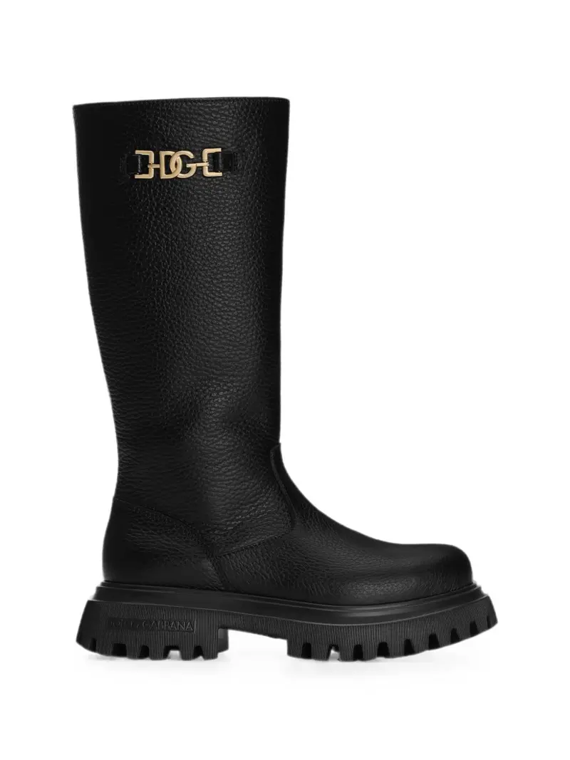 Stivale per bambina Dolce & Gabbana Kids in pelle