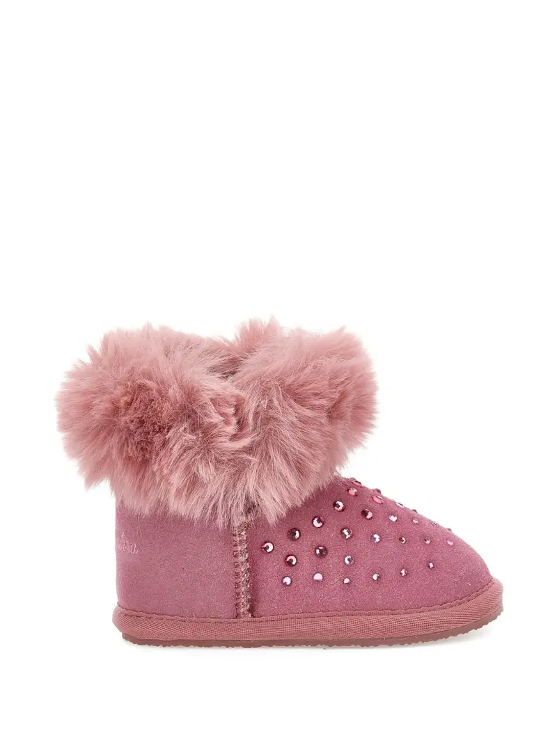 Stivaletti per neonata Monnalisa con strass