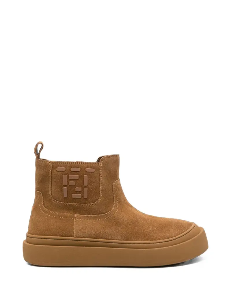 Stivali per bambina Fendi Kids scamosciati