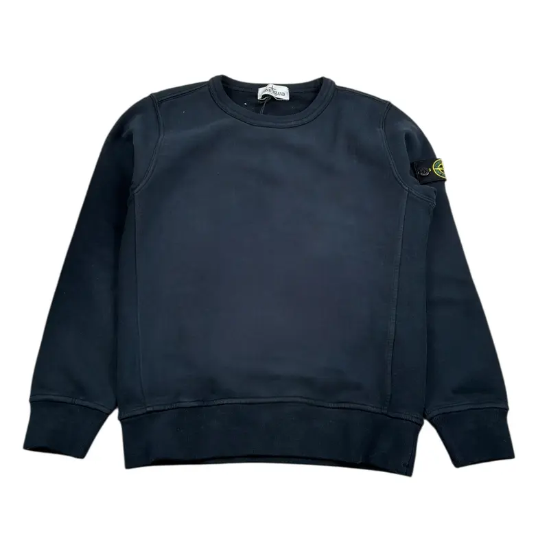 Stone Island Felpa tinta unita Girocollo Blu per Bambino