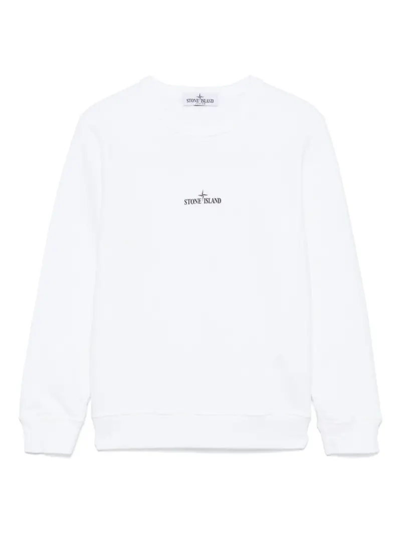Stone Island Junior felpa con stampa