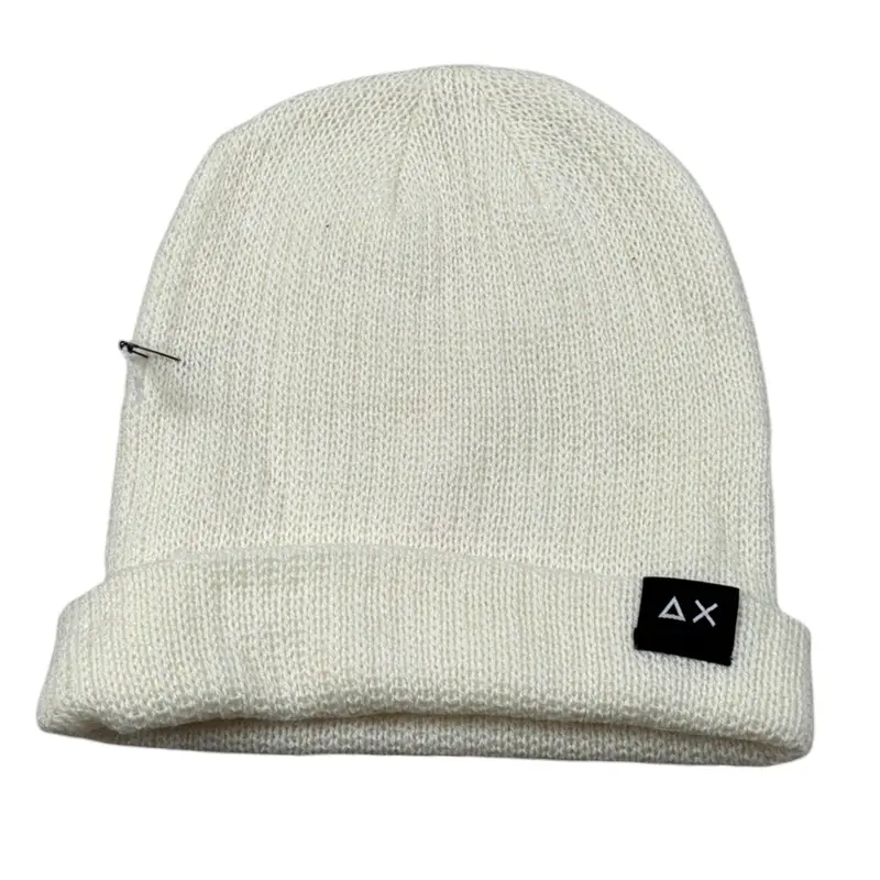 Sun68 Cappello tinta unita con Logo Panna per Bambino