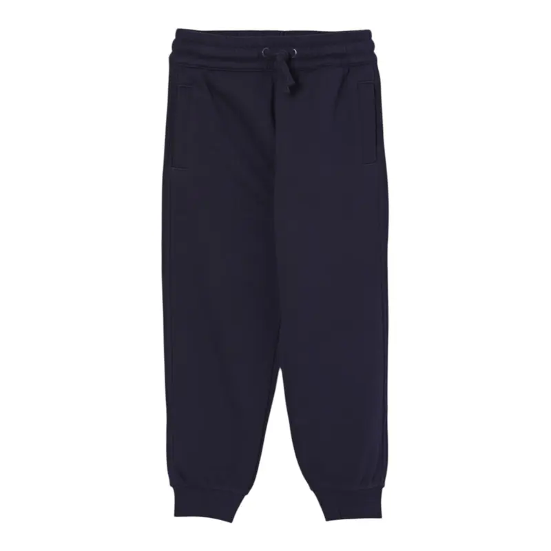 Sun68 Pantalone Modello Tuta tinta unita con Logo Blu per Bambino