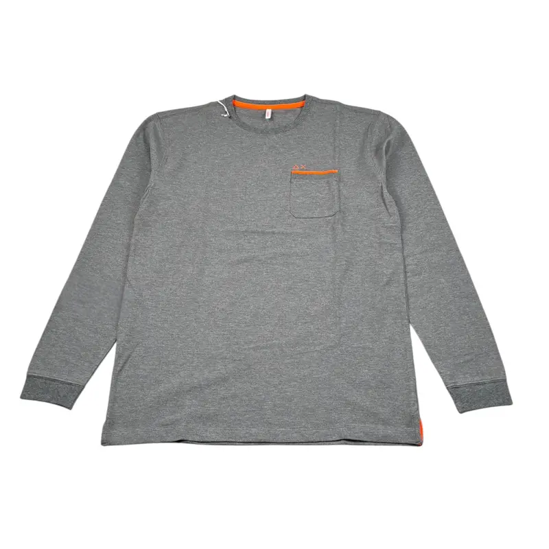 Sun68 Shirt Girocollo tinta unita Grigio per Bambino