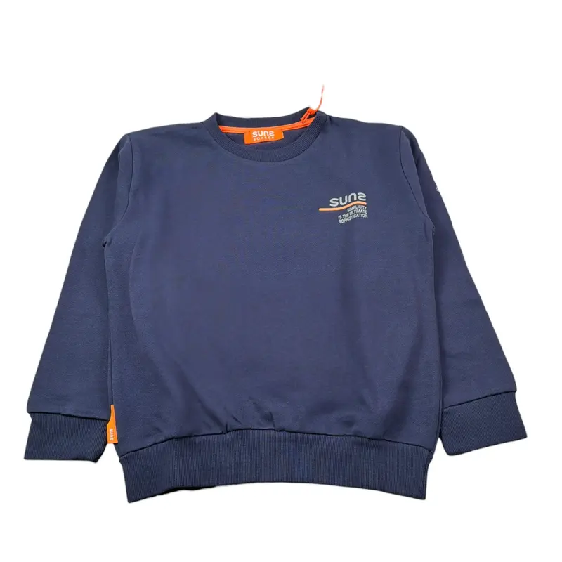 Suns Completo 2 Pezzi Felpa-Pantalone tinta unita Blu per Bambino