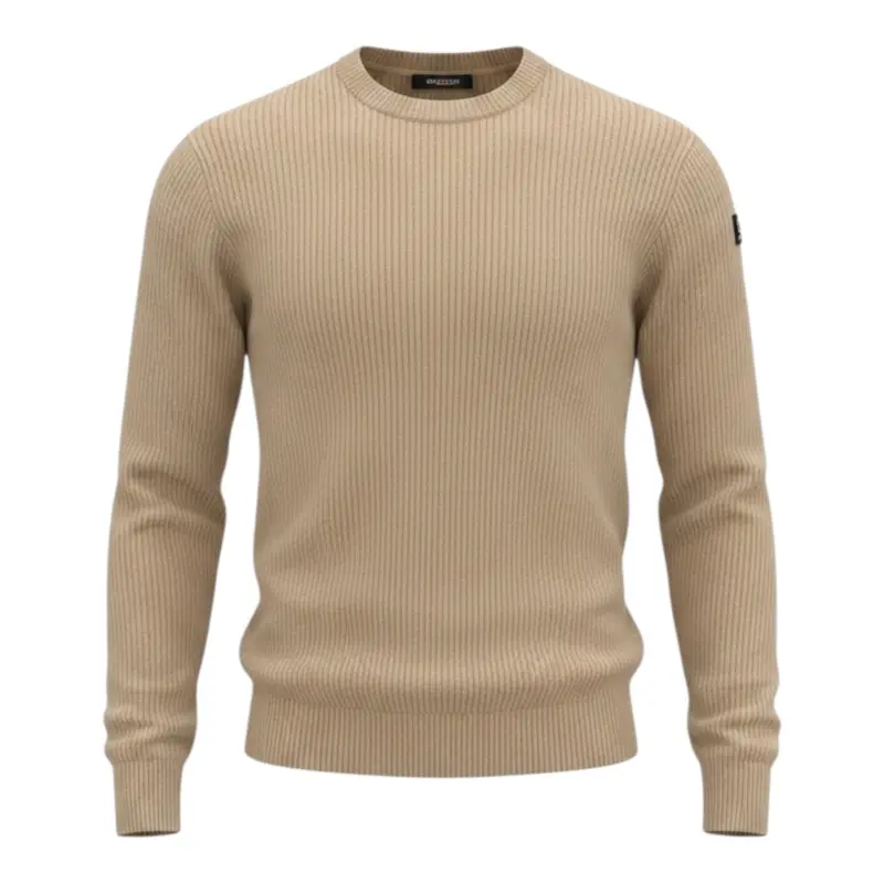 Suns Maglia tinta unita Girocollo Beige per Bambino