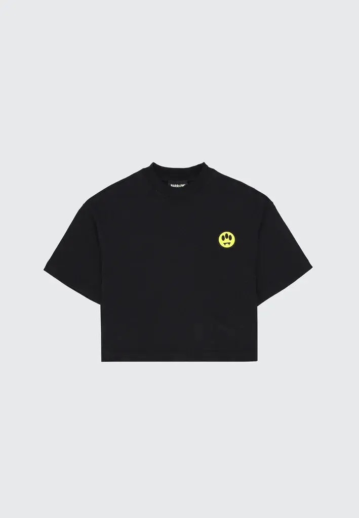 T-SHIERT NERA CON LOGO SUL RETRO ROSA BARROW
