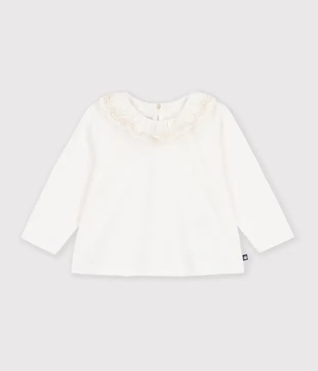 T-shirt a maniche lunghe in cotone Petit Bateau