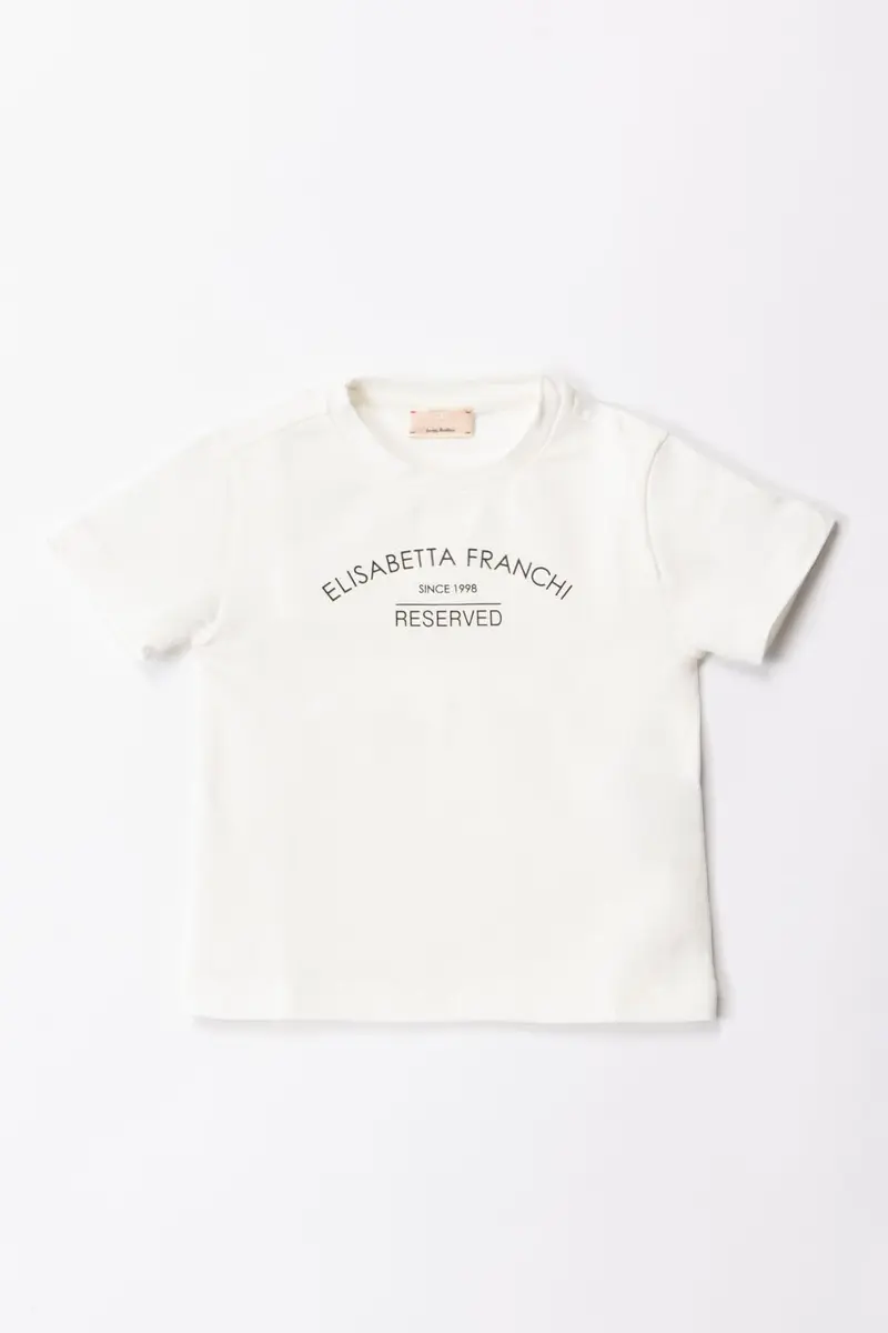 T-SHIRT AVORIO/NERO ELISABETTA FRANCHI