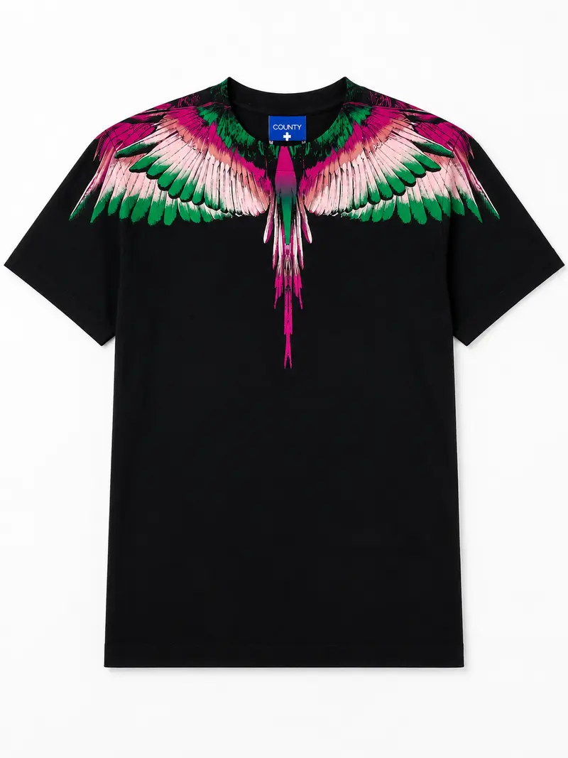 T-shirt bambino County of Milan - Stampa ali multicolor -