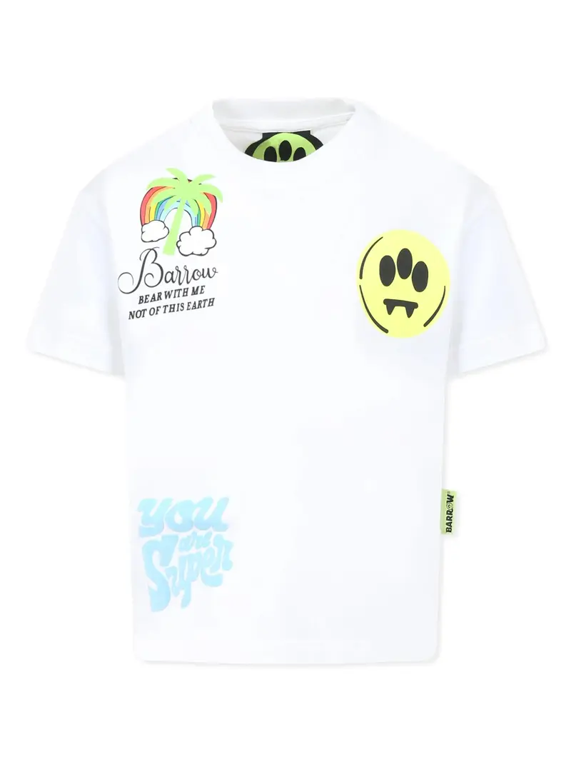 T-SHIRT BANCA CON PALMA BARROW