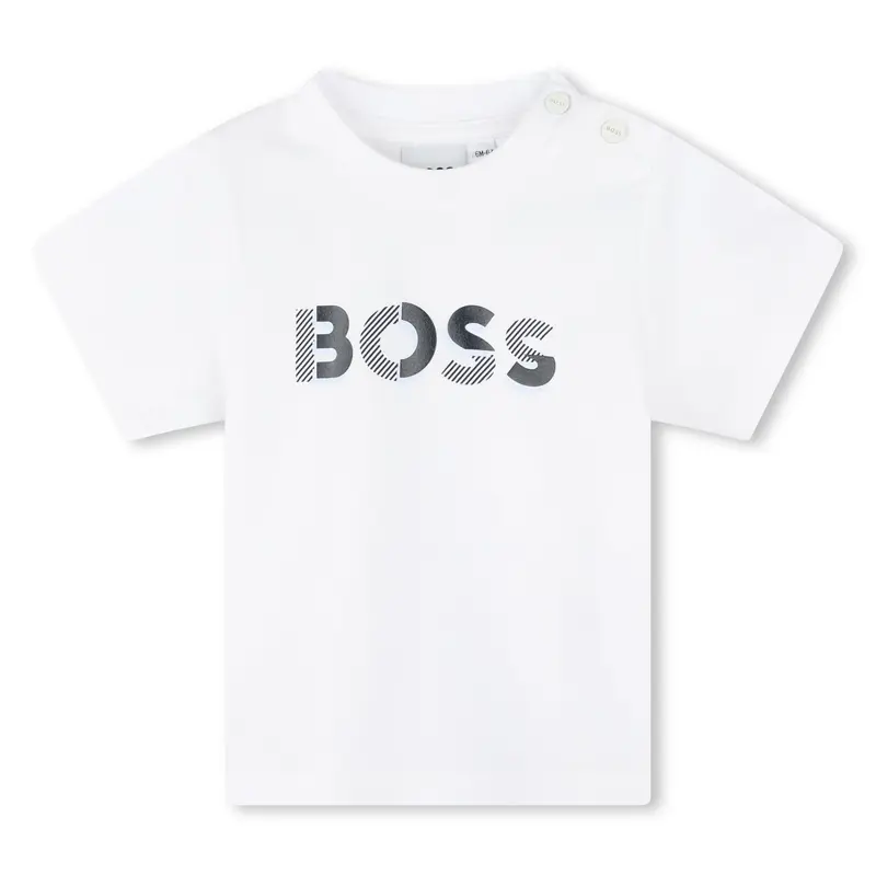 T-SHIRT BIANCA/BLU HUGO BOSS