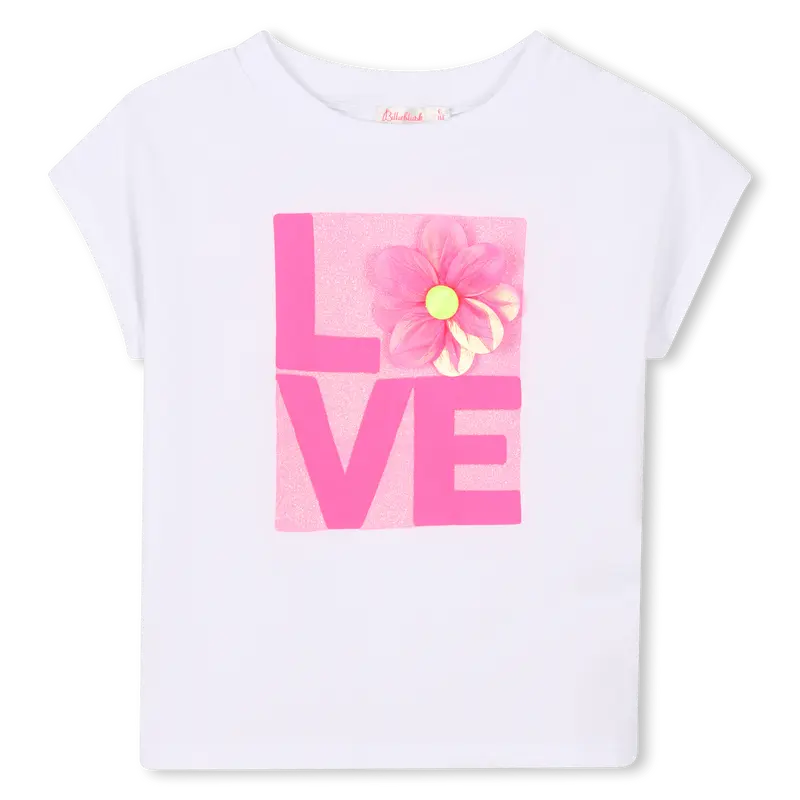 T-SHIRT BIANCA COL FIORE BILLIEBLUSH