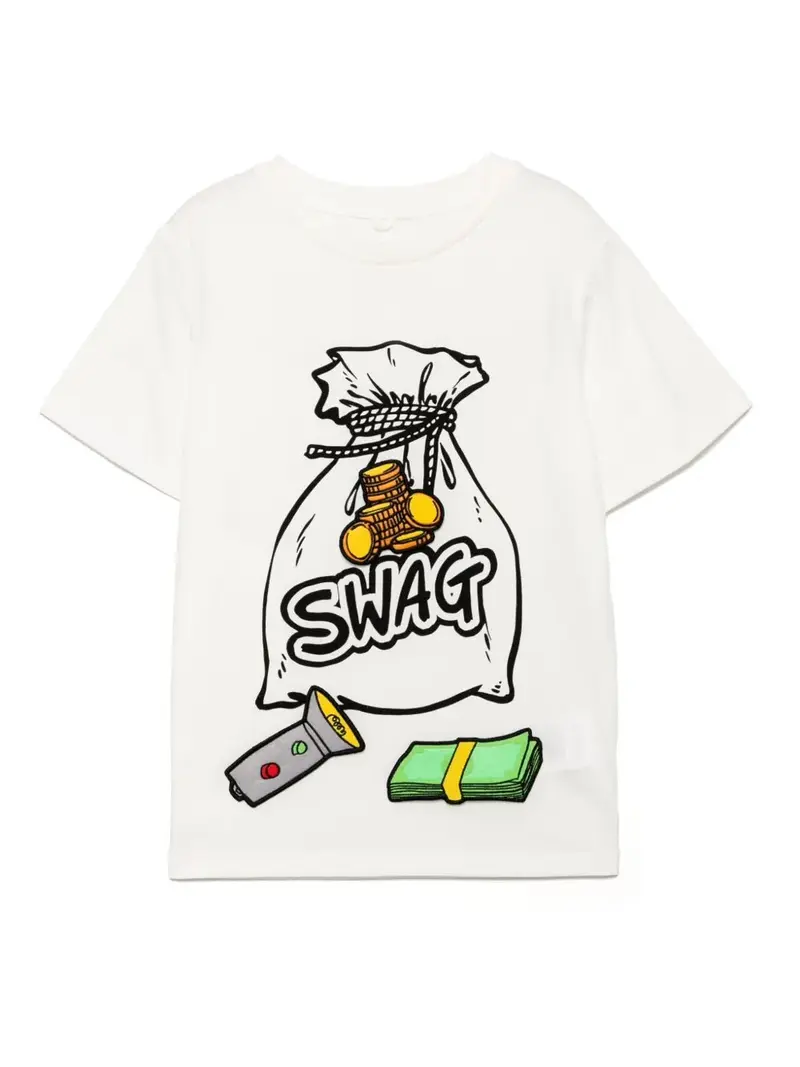T-SHIRT BIANCA CON APPLICAZIONI STELLA MCCARTNEY