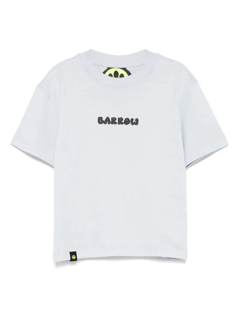 T-SHIRT BIANCA CON FANTASIA SUL RETRO LOGO BARROW