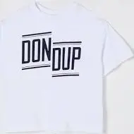 T-SHIRT BIANCA CON LOGO DONDUP