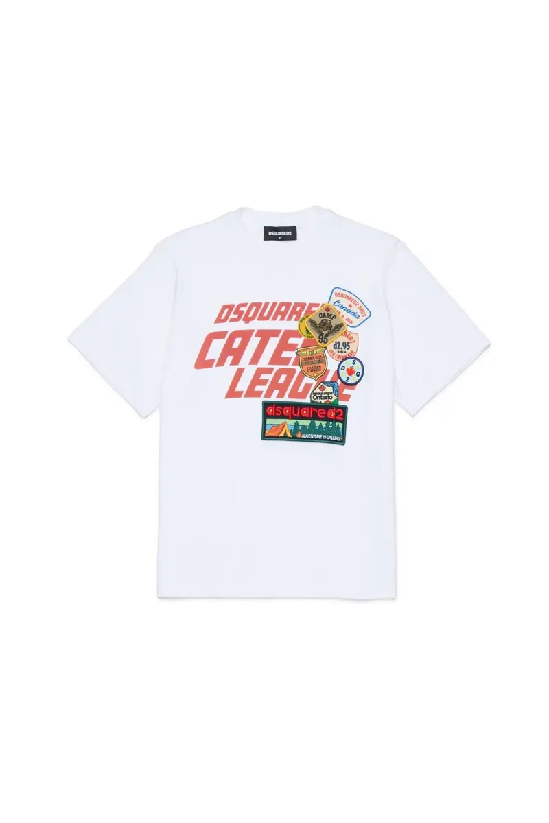 T-SHIRT BIANCA CON LOGO DSQUARED2