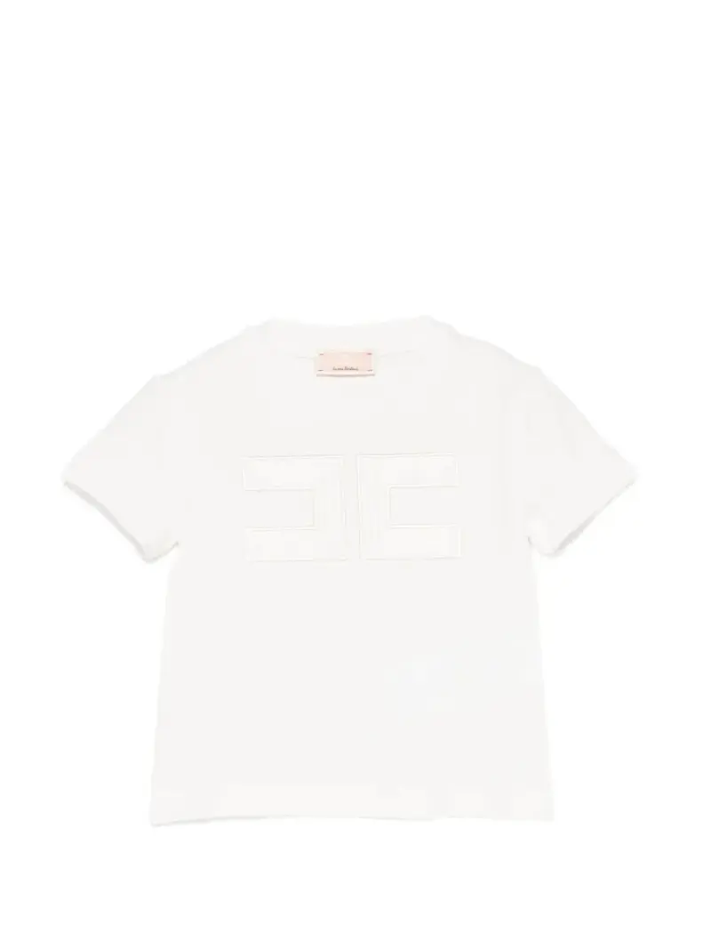 T-SHIRT BIANCA CON LOGO ELISABETTA FRANCHI