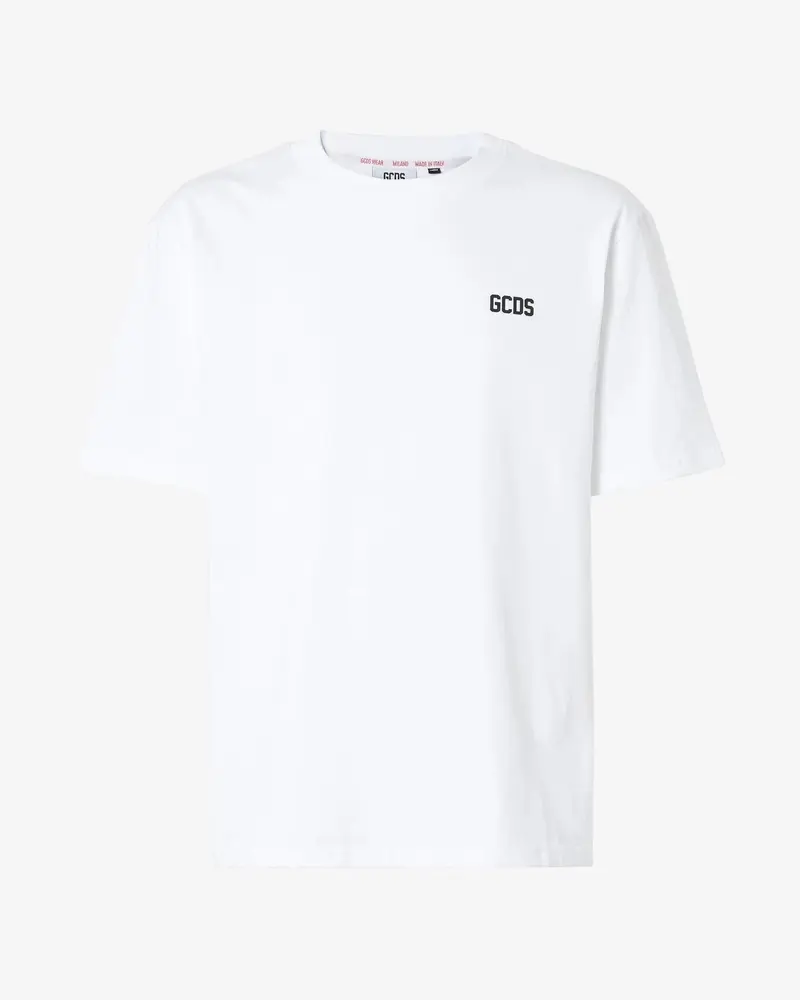 T-SHIRT BIANCA CON LOGO GCDS