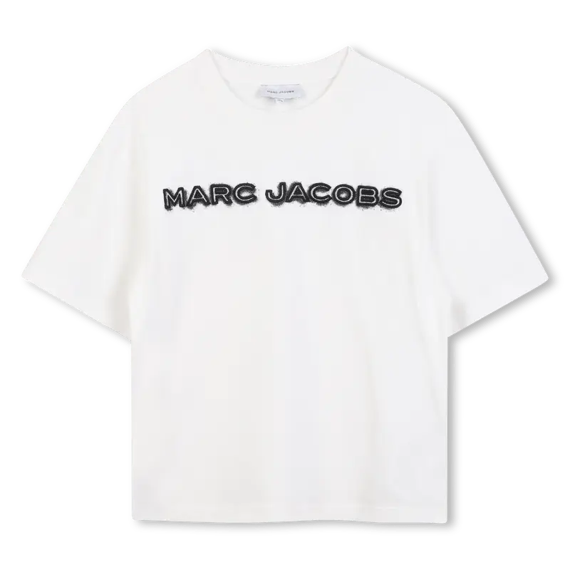 T-SHIRT BIANCA CON LOGO NERO MARC JACOBS