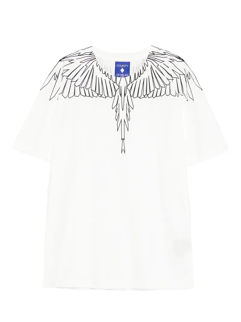 T-SHIRT BIANCA CON STAMPA ALI MARCELO BURLON