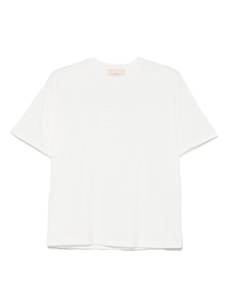 T-SHIRT BIANCA CON STAMPA ELISABETTA FRANCHI