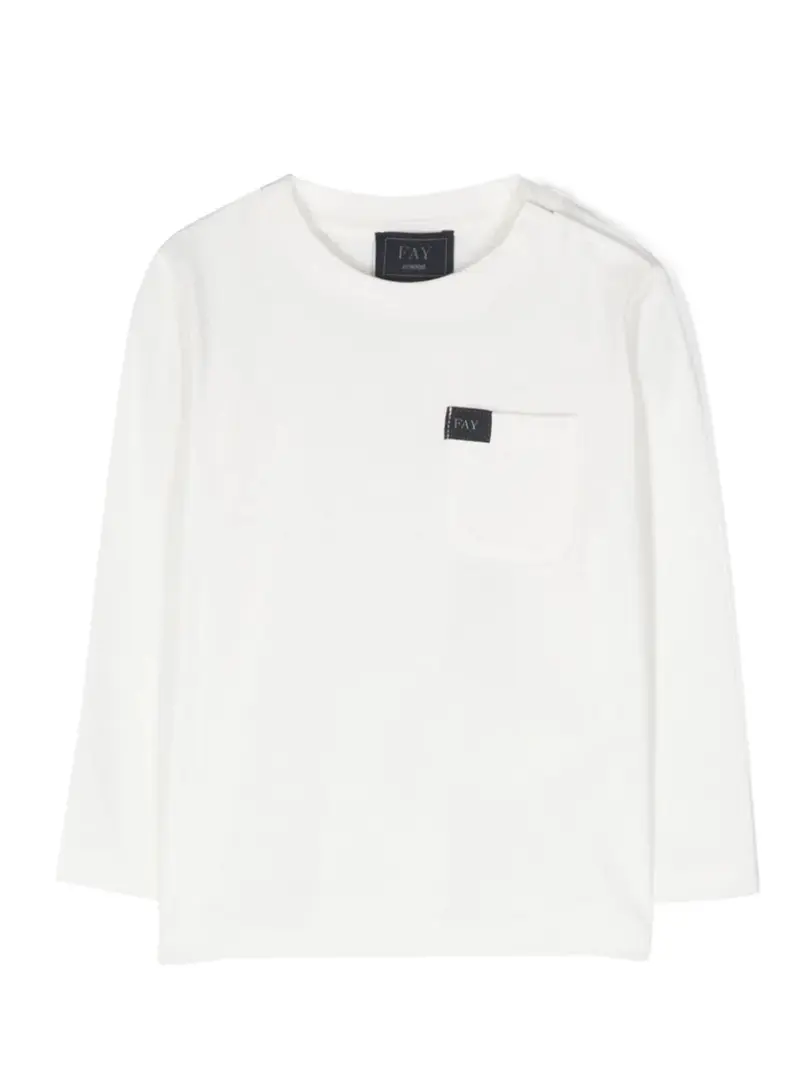 T-SHIRT BIANCA MANICA LUNGA FAY