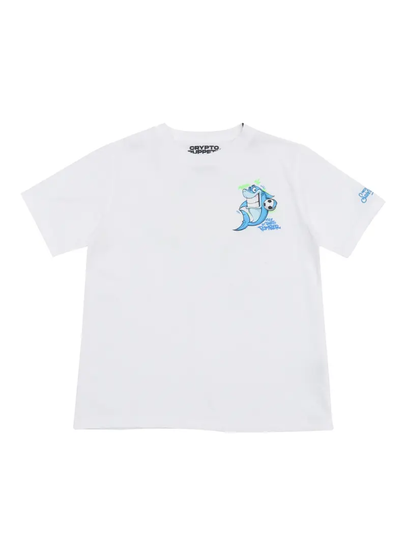 T-SHIRT BIANCA SHARK MC2 SAINT BARTH