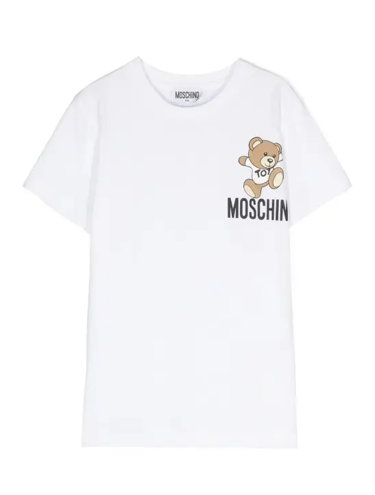T-shirt bianca toy logo