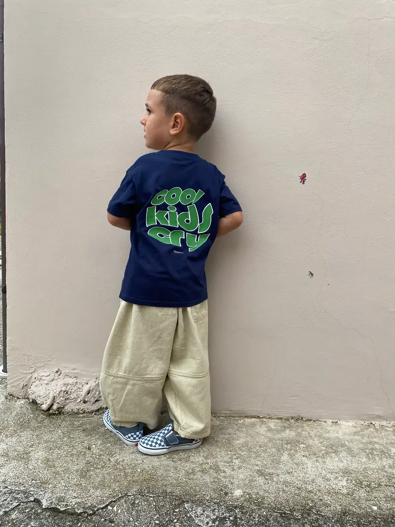 T-shirt blu navy cool Kids cry