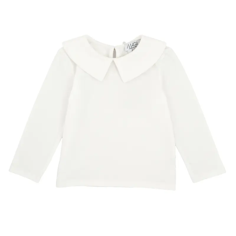 T-SHIRT CON COLLO CAMICIA