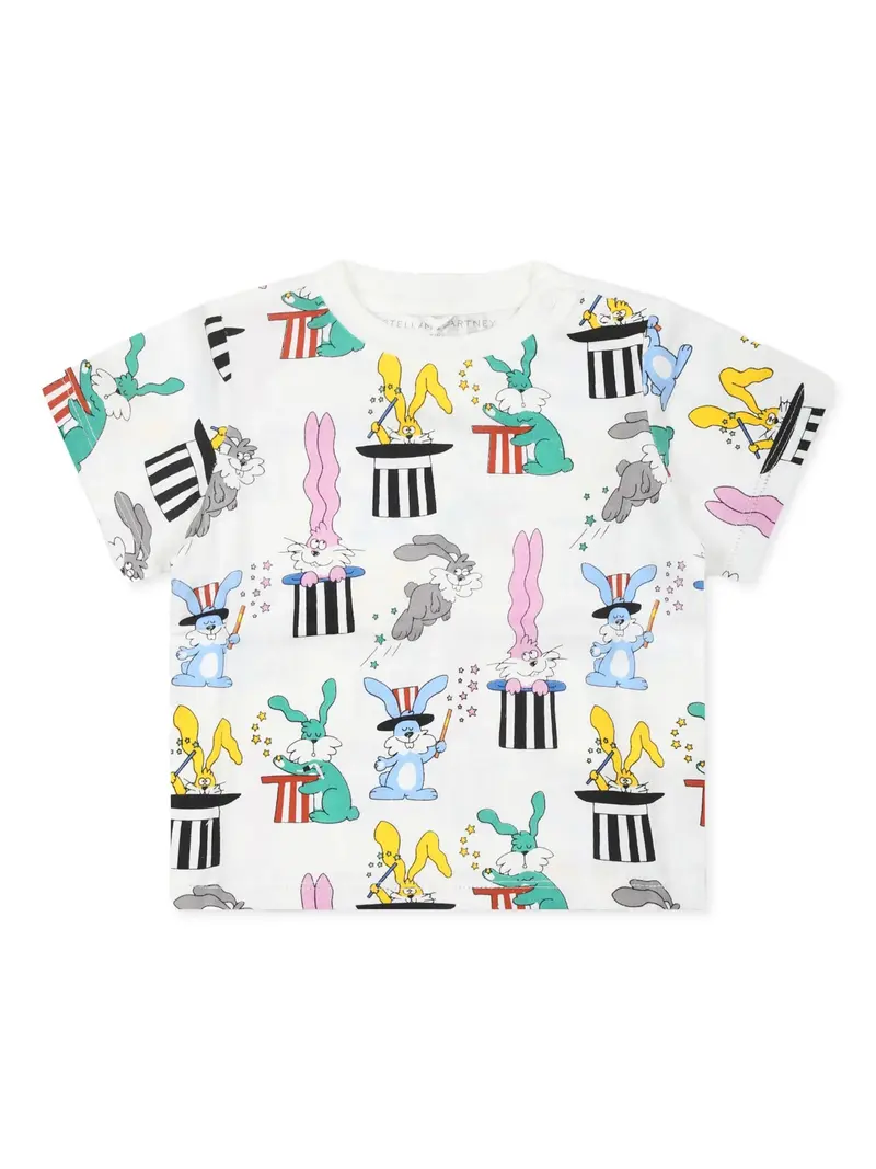 T-SHIRT CON FANTASIA DEL CONIGLIO MAGO STELLA MCCARTNEY