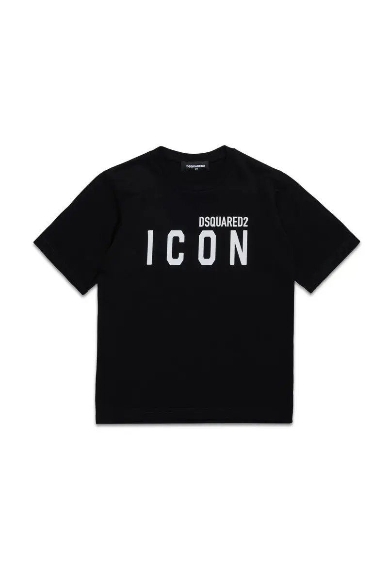 T-SHIRT CON LOGO ICON NERA DSQUARED2