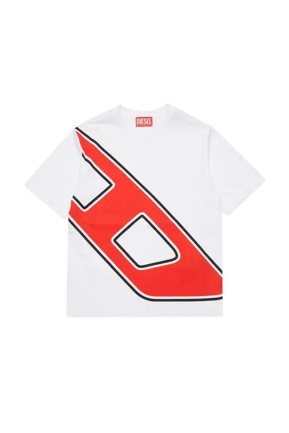 T-SHIRT CON LOGO MACRO D DIESEL