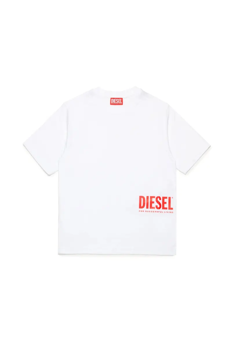 T-SHIRT CON LOGO ROSSO DIESEL