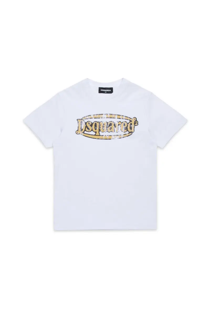 T-SHIRT CON LOGO VINTAGE BIANCA DSQUARED2