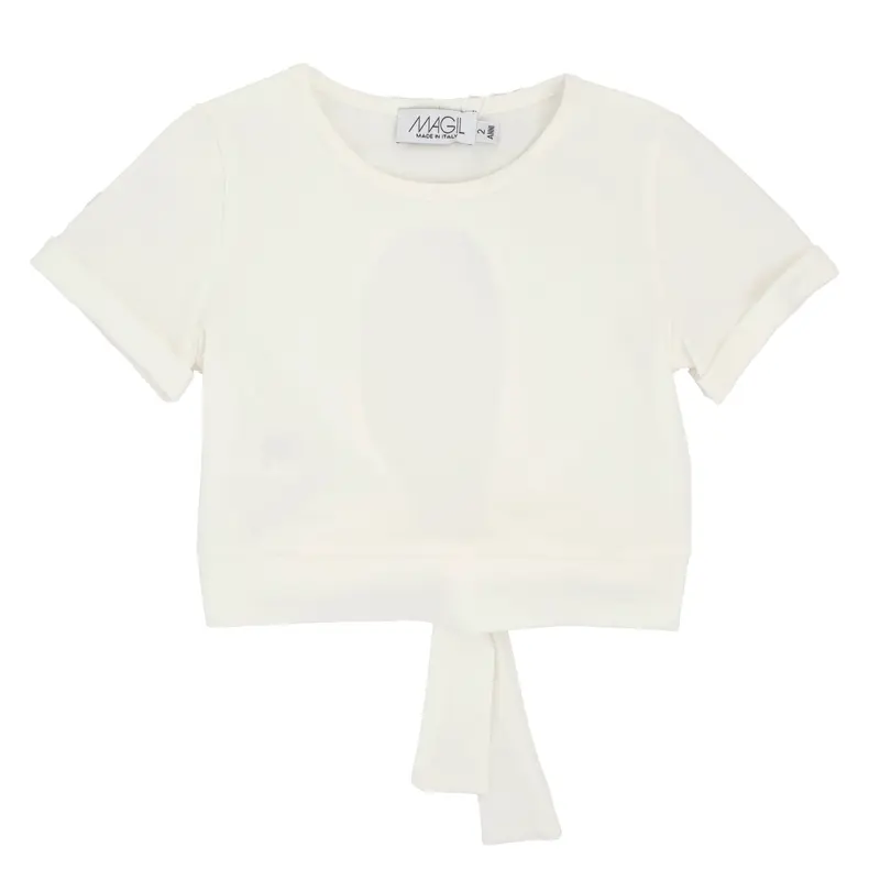 T-SHIRT CON NODO DIETRO