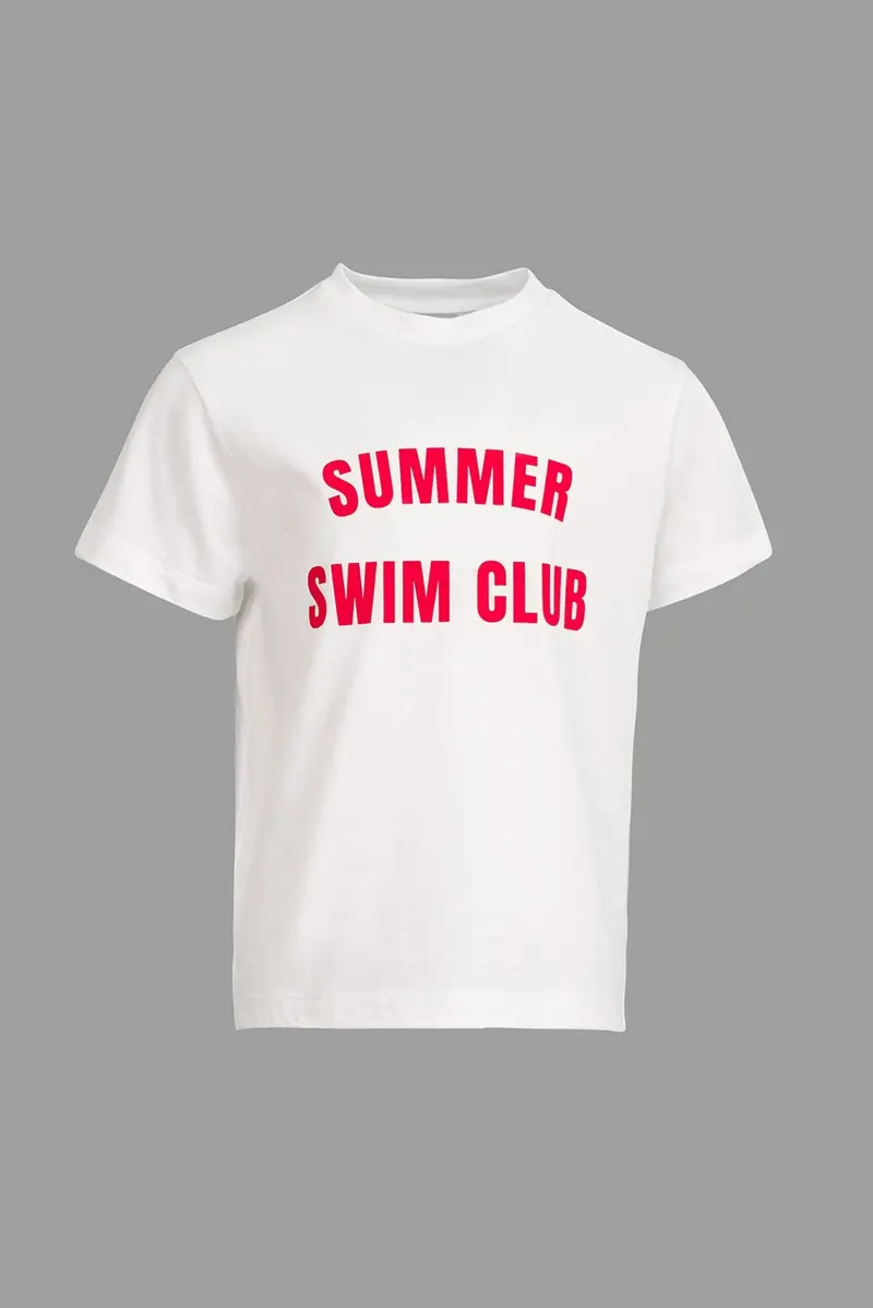 T-SHIRT CON SCRITTA ROSSA DOUUOD