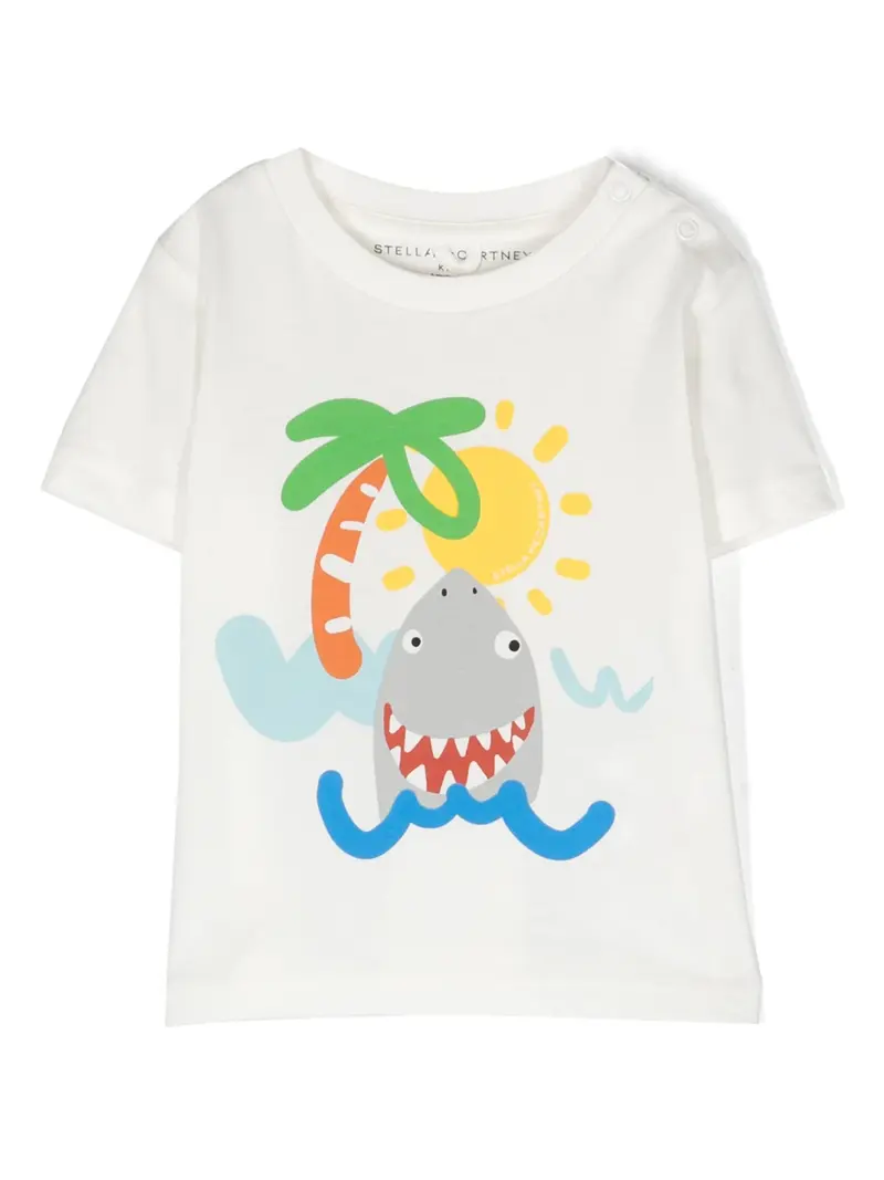T-SHIRT CON SQUALO STELLA MCCARTNEY