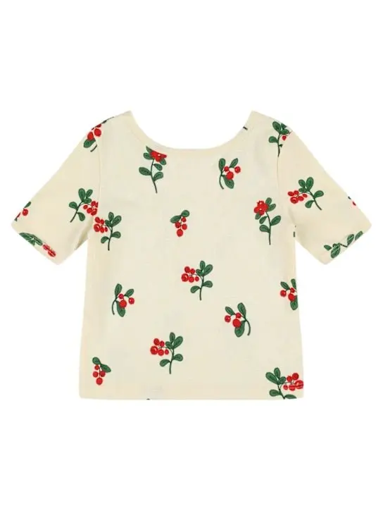T-SHIRT CON STAMPA FLOREALE MINI RODINI