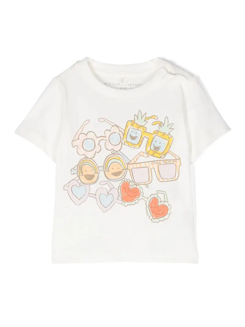 T-SHIRT CON STAMPA OCCHIALI STELLA MCCARTNEY